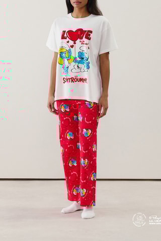 T-shirt de pyjama Cuteschtroumpiz - Ecru - Les Schtroumpfs