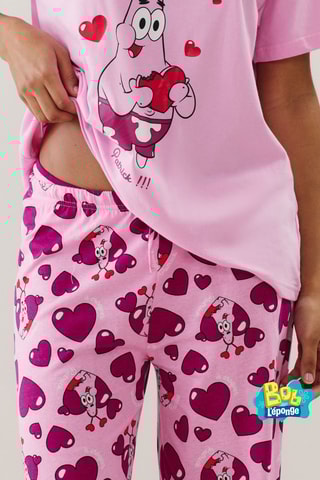 Calças de pijama Bob esponja - Rosa