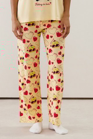 Calças de pijama Bob esponja - Amarelo