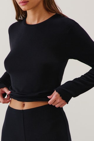 T-shirt de pijama - Preto