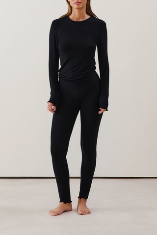 T-shirt de pijama - Preto