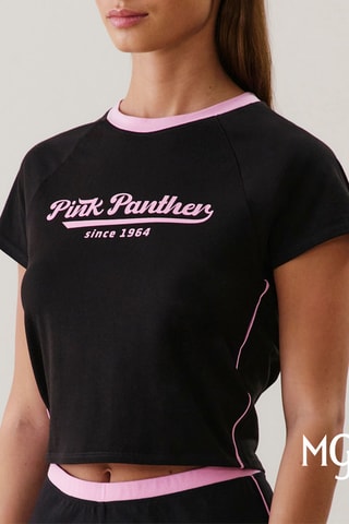 T-shirt Pantera rosa - Preto