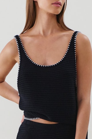 Top de pijama - Preto