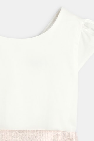 Vestido evasé - Blanco - Okaidi