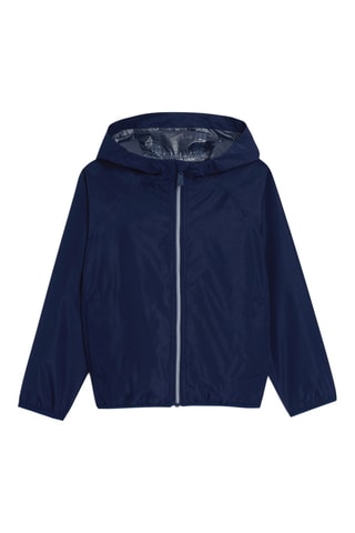 Cortavientos con capucha - Azul marino - Okaidi