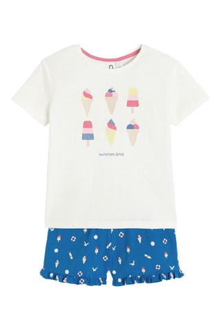 Pijama - Blanco y azul - Okaidi