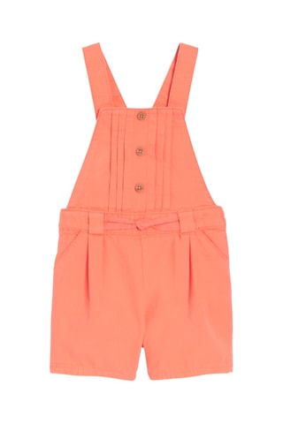 Peto corto y camiseta - Coral y blanco - Obaibi