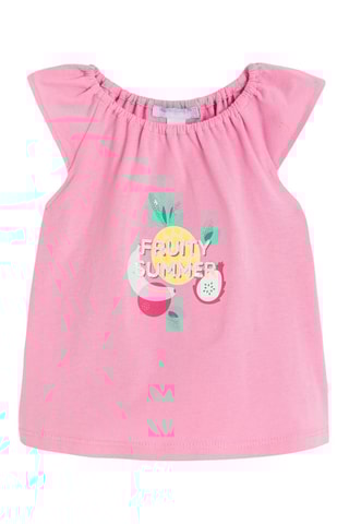 Top y pantalón - Rosa y blanco - Obaibi