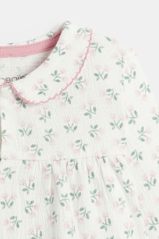 Top y pantalón - Blanco y rosa - Obaibi