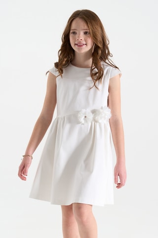 Vestido evasé - Blanco - Okaidi