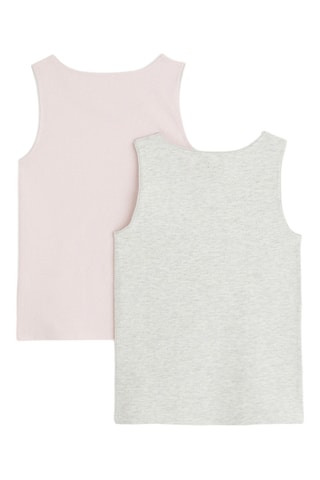 2 camisetas de tirantes - Rosa - Okaidi
