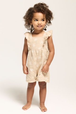 Peto corto de lino sin mangas - Beige - Obaibi