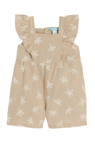 Peto corto de lino sin mangas - Beige - Obaibi