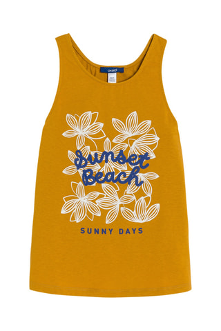 Camiseta de tirantes - Mostaza - Okaidi