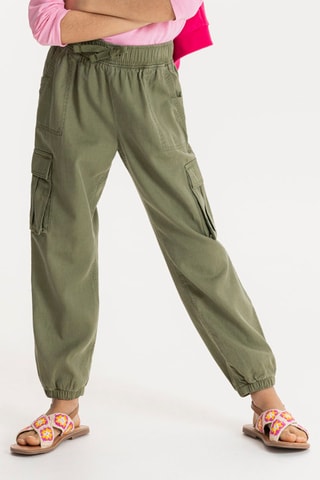 Pantalón cargo - Verde caqui - Okaidi