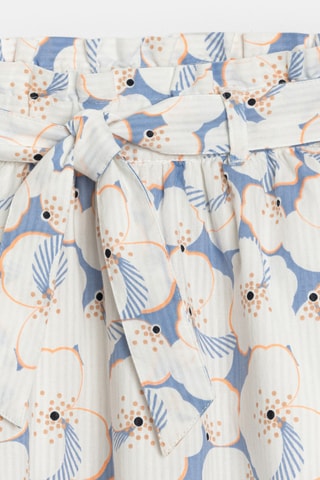 Falda con hebilla de talle alto - Blanco - Okaidi