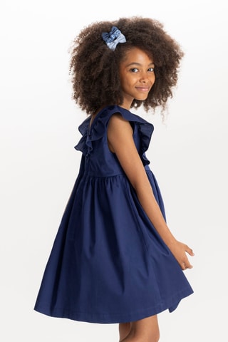 Vestido avolantado - Azul marino - Okaidi