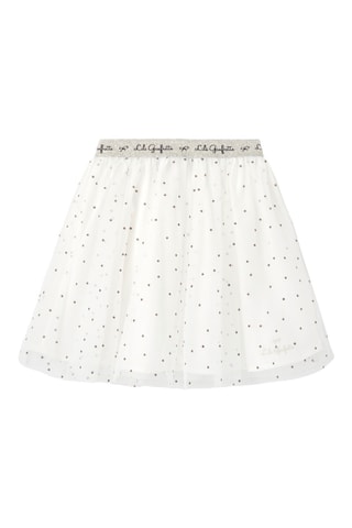 Falda evasé - Blanco - Kidiliz