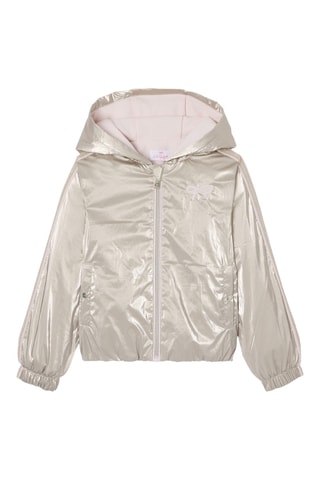 Cazadora con capucha - Plateado - Kidiliz