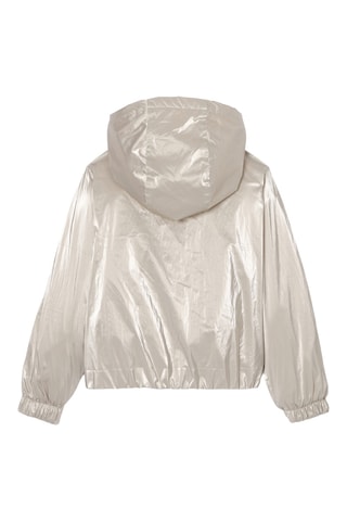 Cazadora con capucha - Plateado - Kidiliz