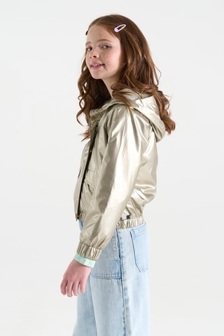 Cortavientos con capucha - Plateado - Okaidi