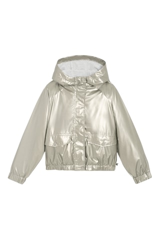 Cortavientos con capucha - Plateado - Okaidi