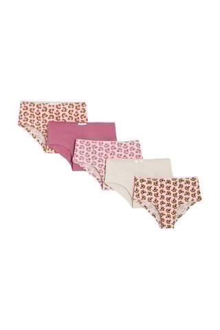 5 bragas - Rosa - Okaidi