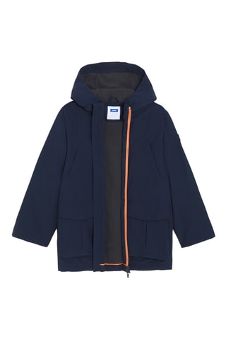 Parka con capucha - Azul marino - Okaidi