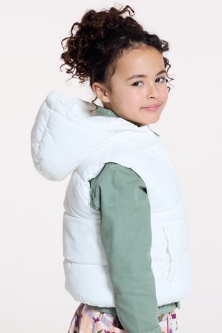 Chaleco con capucha - Blanco - Okaidi