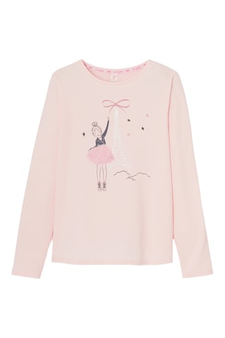 Camiseta - Rosa pastel - Kidiliz
