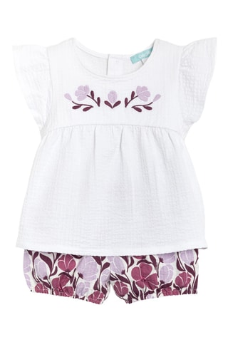 Top y short - Blanco - Obaibi