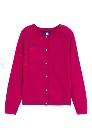 Cárdigan - Rosa fucsia - Okaidi