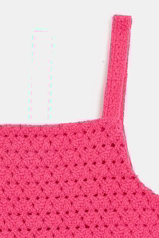 Vestido avolantado sin mangas - Rosa - Okaidi