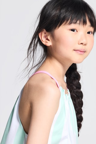 Vestido trapecio sin mangas - Verde - Okaidi