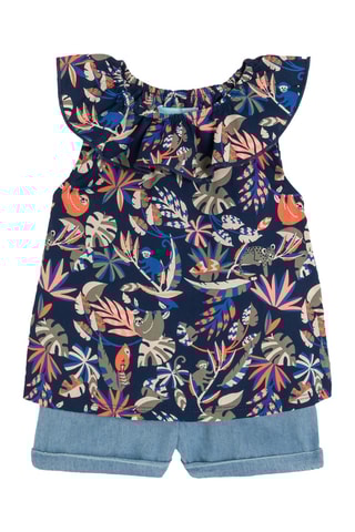 Top y short - Azul marino - Obaibi