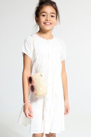 Vestido camisero - Blanco roto - Okaidi