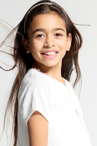 Vestido camisero - Blanco roto - Okaidi