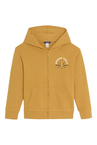 Sudadera con capucha - Mostaza - Okaidi