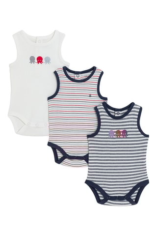 3 bodis sin mangas - Blanco - Obaibi