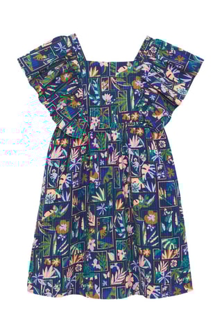 Vestido avolantado - Azul - Okaidi