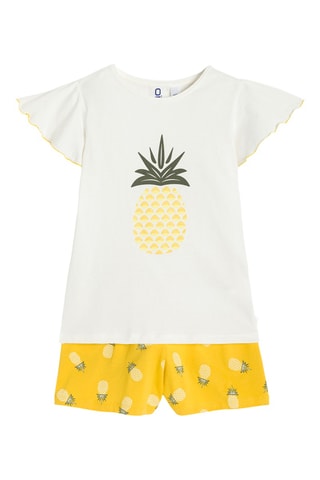 Pijama - Blanco y amarillo - Okaidi