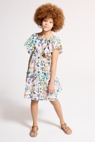 Vestido avolantado - Blanco - Okaidi