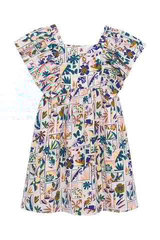 Vestido avolantado - Blanco - Okaidi