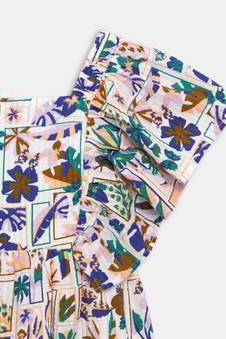 Vestido avolantado - Blanco - Okaidi