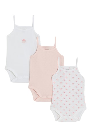 3 bodis sin mangas - Rosa - Obaibi