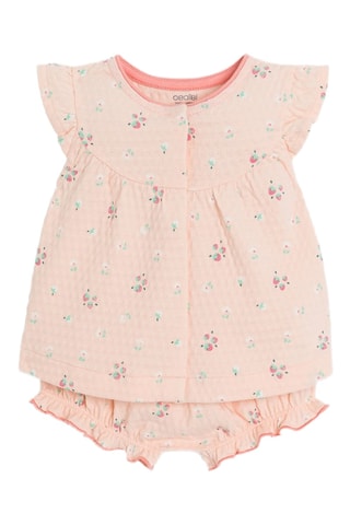 Top e calções - Rosa - Obaibi