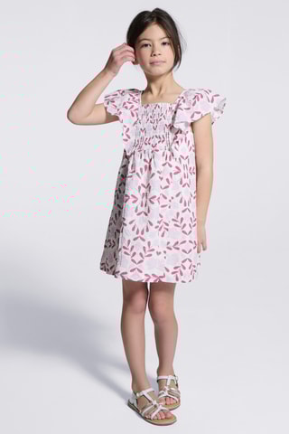 Vestido trapecio - Blanco - Okaidi