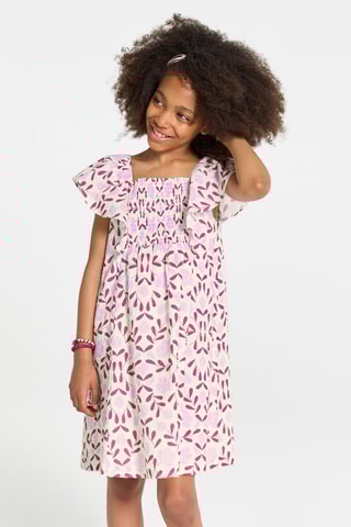 Vestido trapecio - Blanco - Okaidi