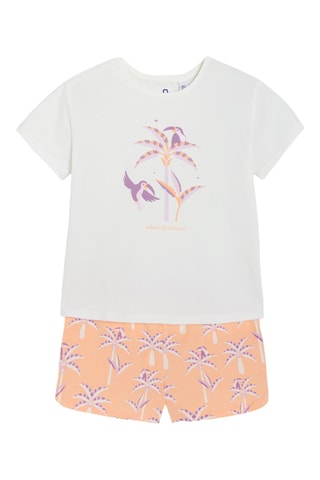 Pijama - Blanco y naranja - Okaidi