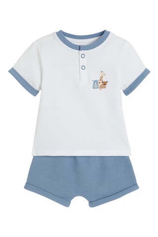 Camiseta y short - Blanco - Obaibi